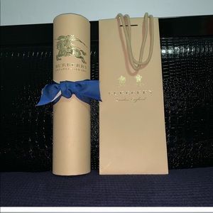 Burberry scarf box and bag .